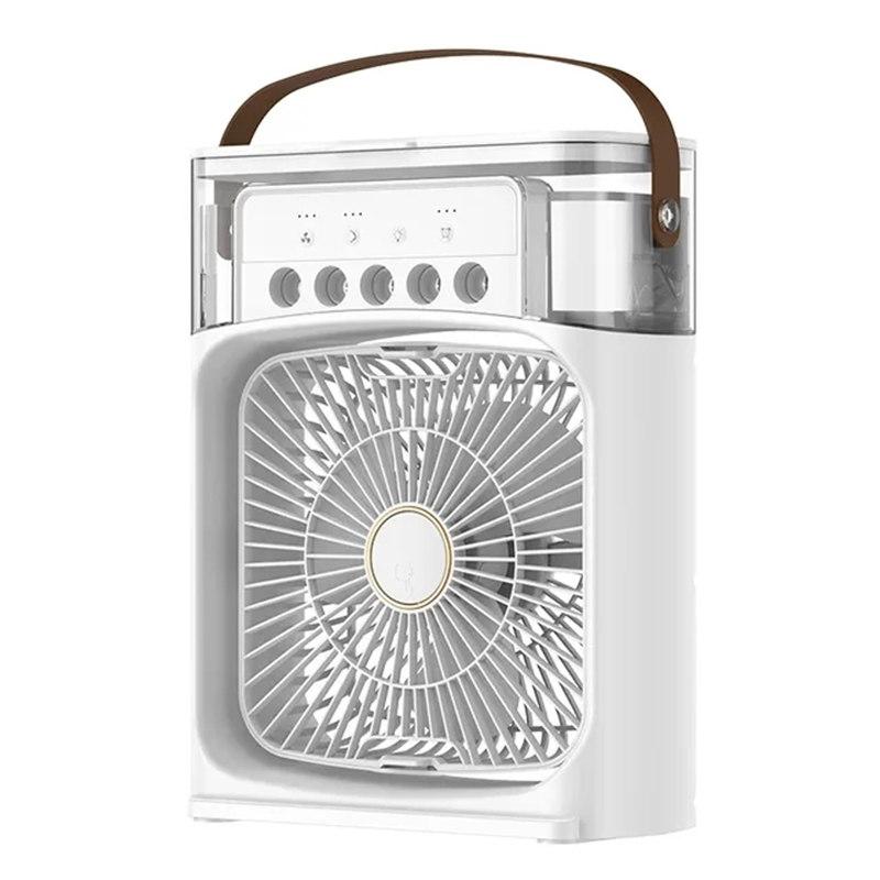 Mini Rafraîchisseur d'Air Portable 3-en-1 – Climatiseur Personnel, Humidificateur & Veilleuse LED 7 Couleurs