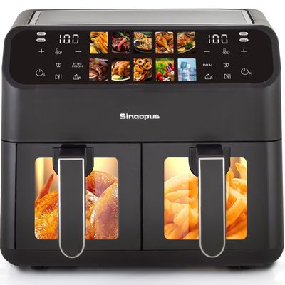 AirFryer - Friteuse à Air Chaud Sinaopus 2000W XXL 9L (Modèle Double Panier)