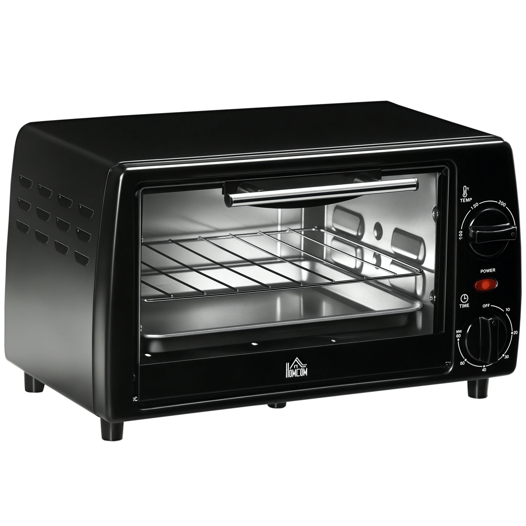 Four Électrique de Table Homcom 10 L 750W Noir