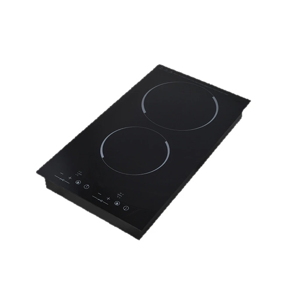 Plaque Vitrocéramique Encastrable divedeer 2 Foyers 3000W Noir