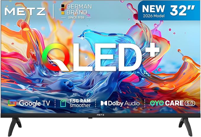 Téléviseur Smart TV QLED Metz 32" HD Google TV EyeCare 32MQF7030Z